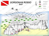 Croatia Divers - Dive Site Map of Gorgonian Rosso